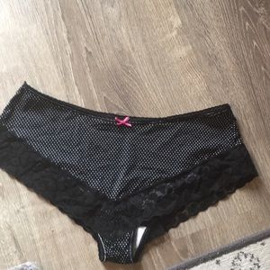 Warner’s Panties Black Polka Dots/L/7